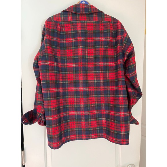 Vintage 1960s/1970s Authentic Pendleton Wool Plaid Button Down - Picture 7 of 7